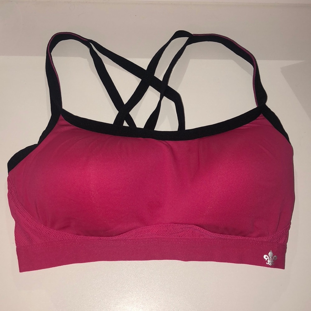 Lily of France pink sports bra Large
